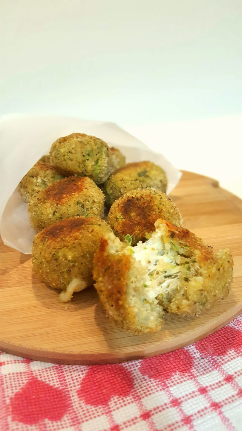 Polpette di quinoa zucchine e scamorza