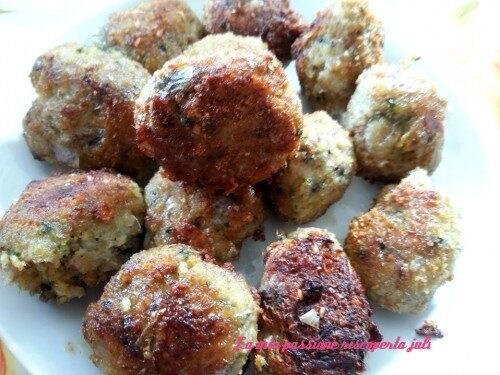 Polpette di sarde pane macinato abbrustoli