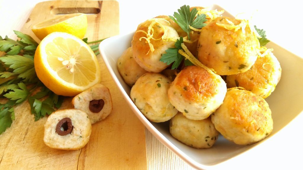 Polpette di tacchino e olive al limone