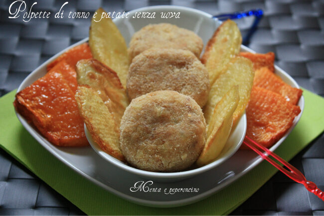 Polpette di tonno e patate senza uova