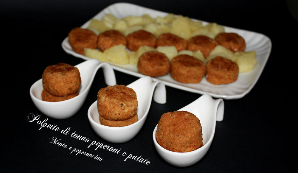 Polpette di tonno peperoni e patate