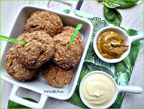 Polpette di totani e pistacchi al forno