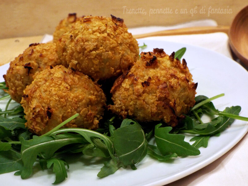 Polpette di verza e ricotta..cotte al forno