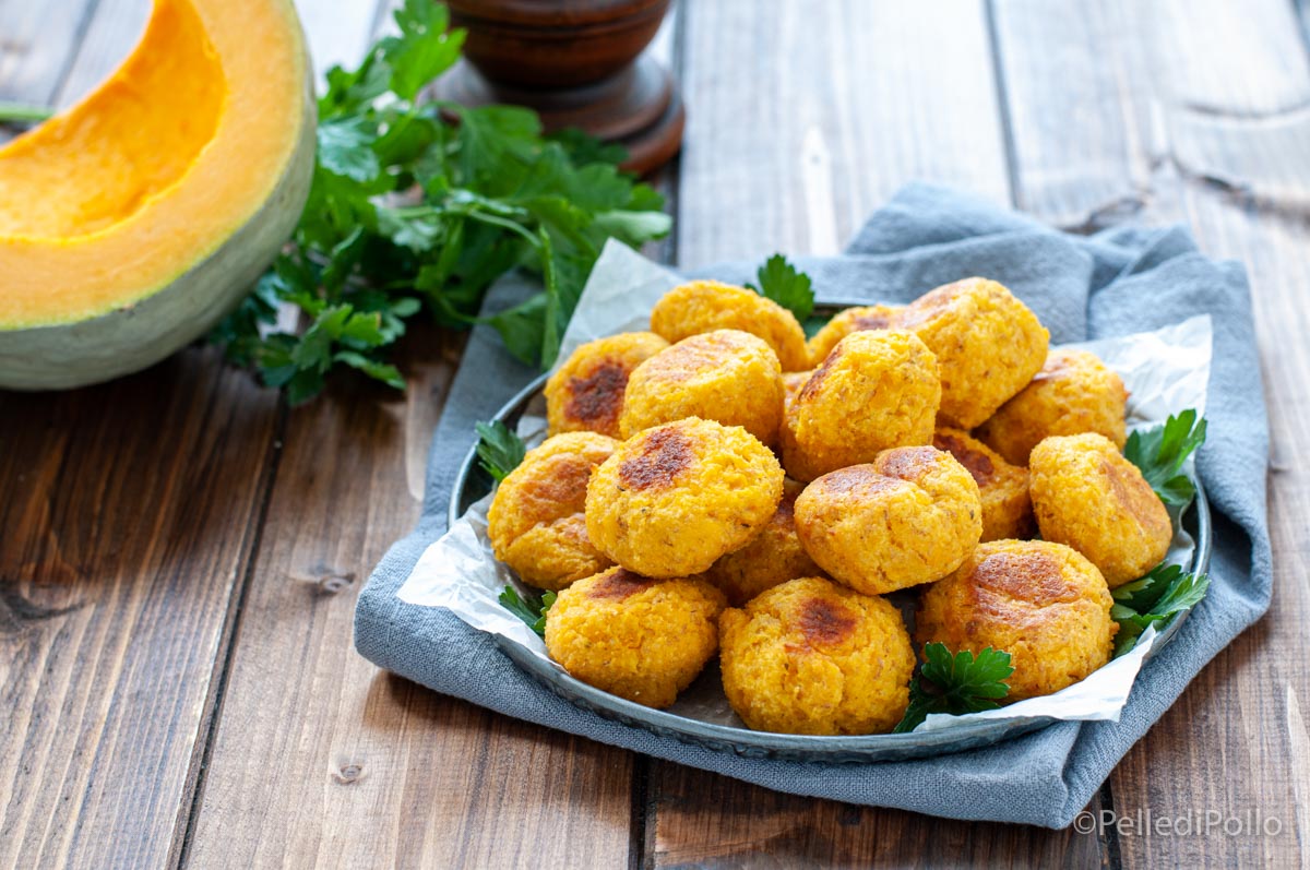 Polpette di zucca al forno