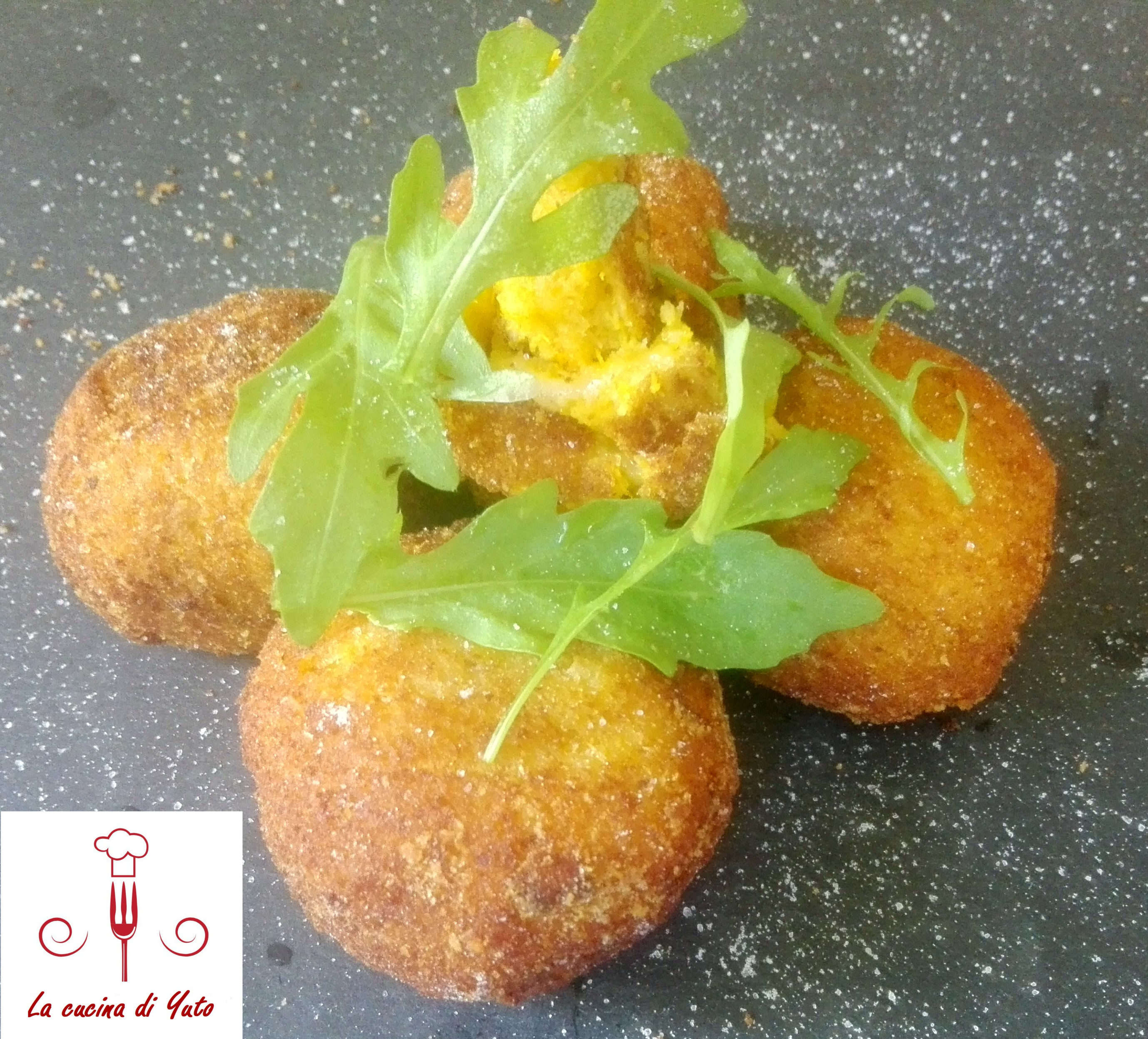 Polpette di zucca con ripieno filante