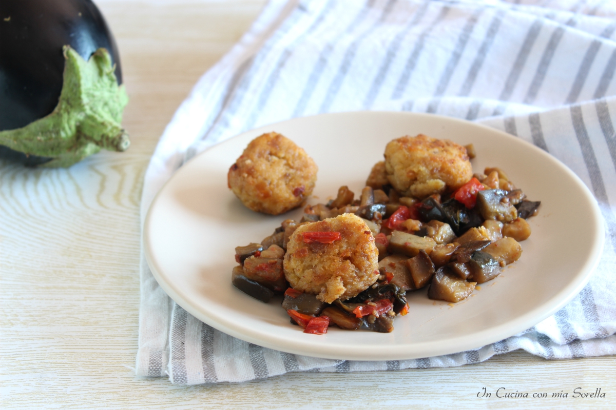 Polpette e melanzane al sugo secondo di pesce
