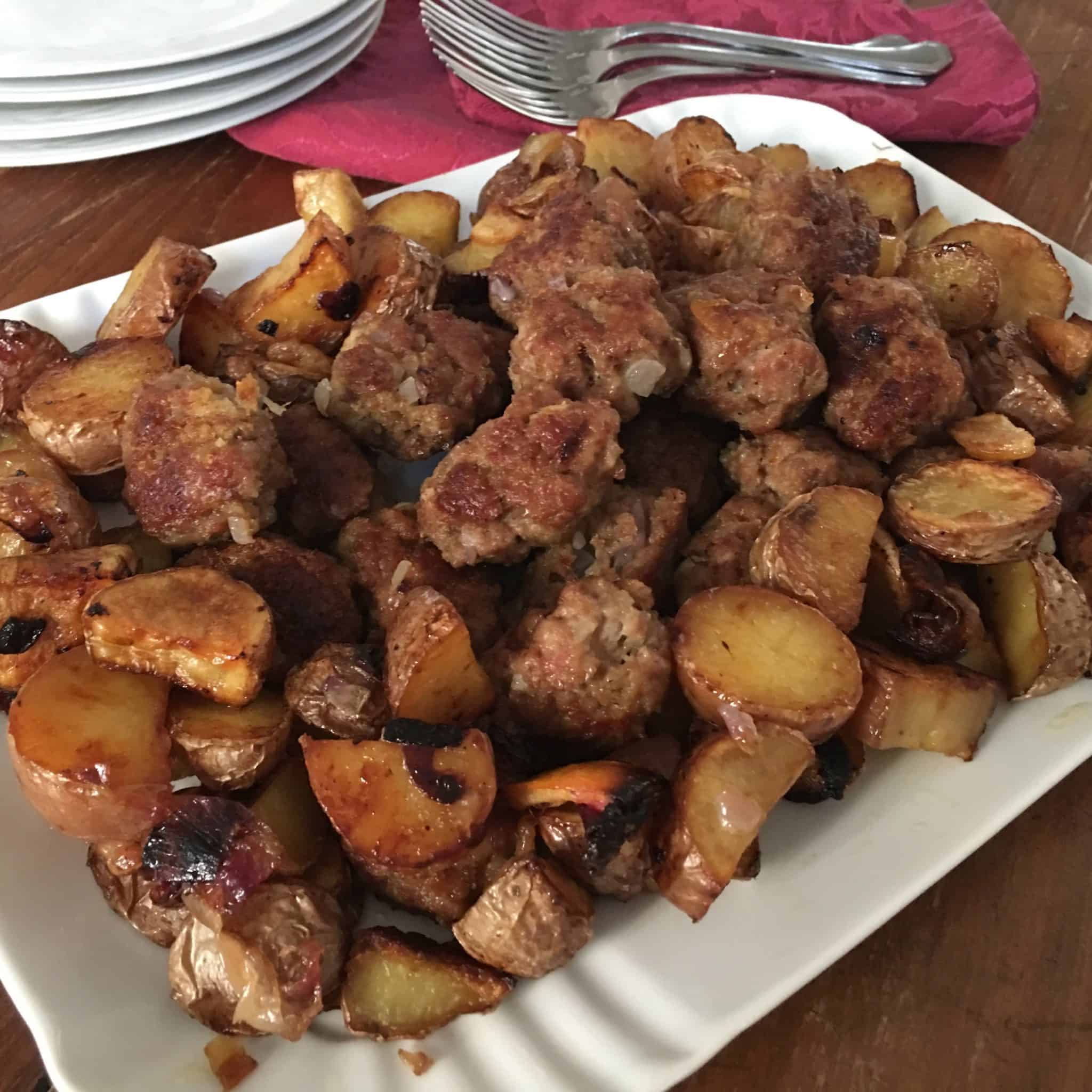 Polpette e patate al forno per principianti