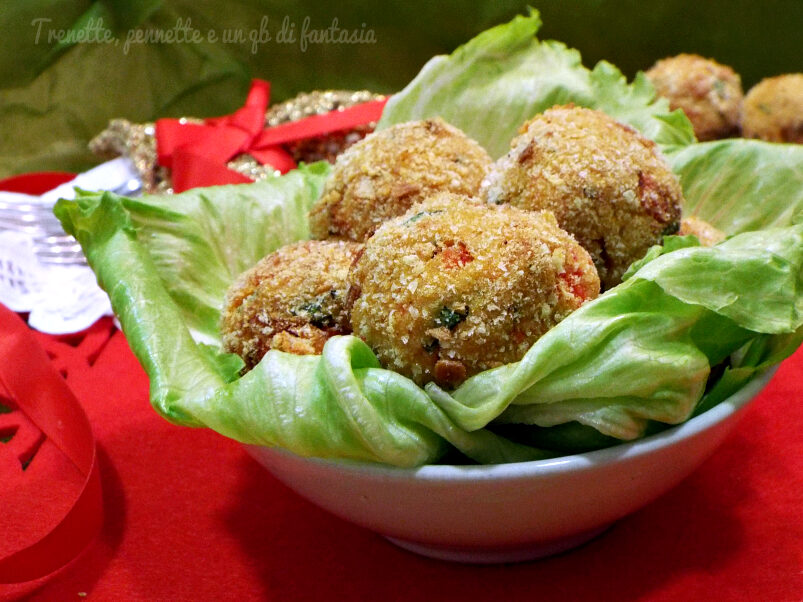 Polpette morbide peperoni e patate…cotte al forno