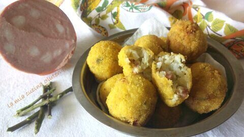 Polpette mortadella e asparagi