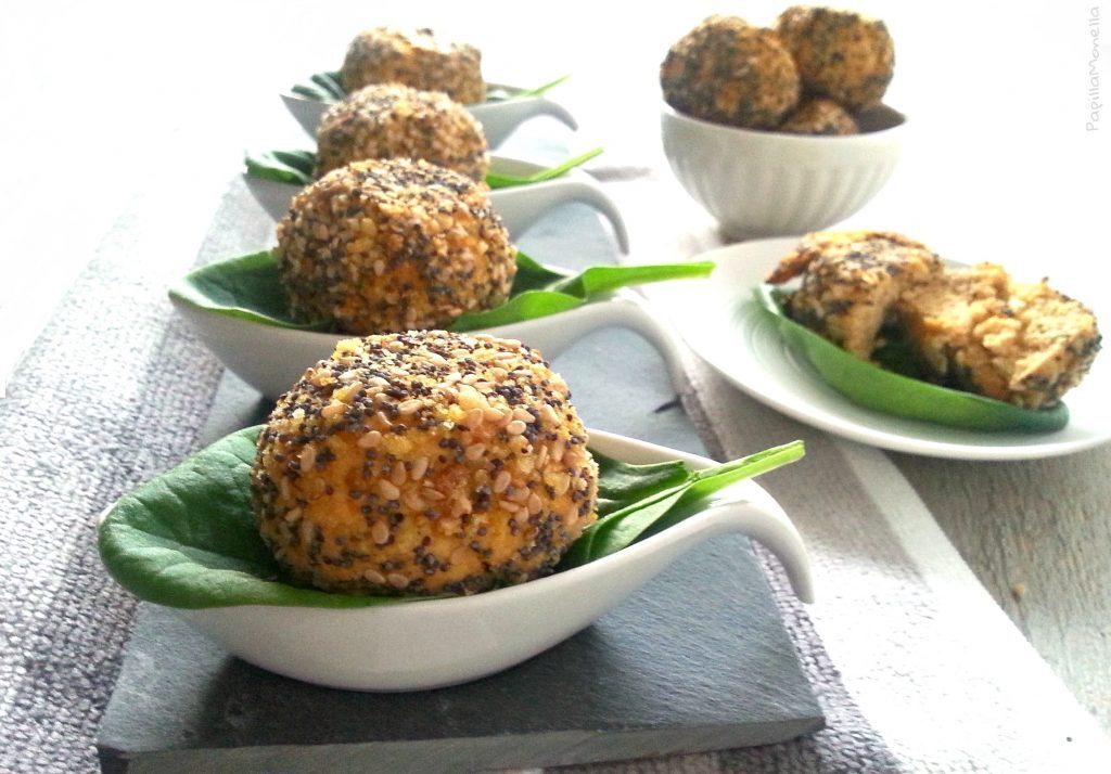 Polpette veggie di tofu e zucca cotte al forno