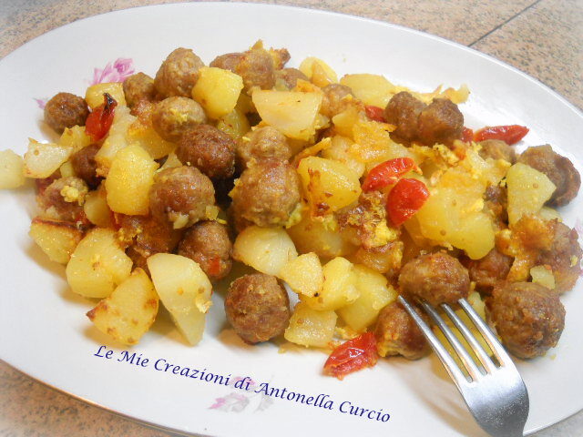 POLPETTINE AL FORNO CON PATATE