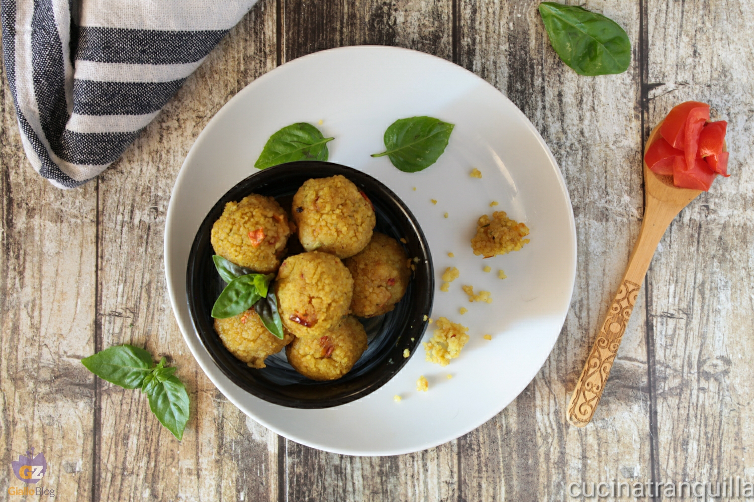 Polpettine di couscous e verdure