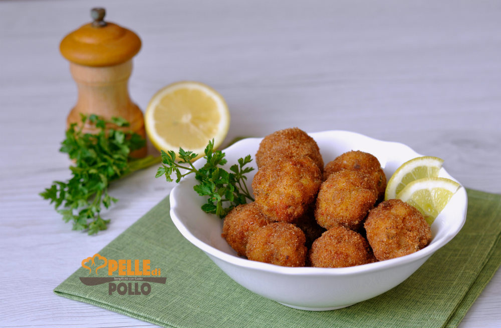 Polpettine di pesce e gamberi