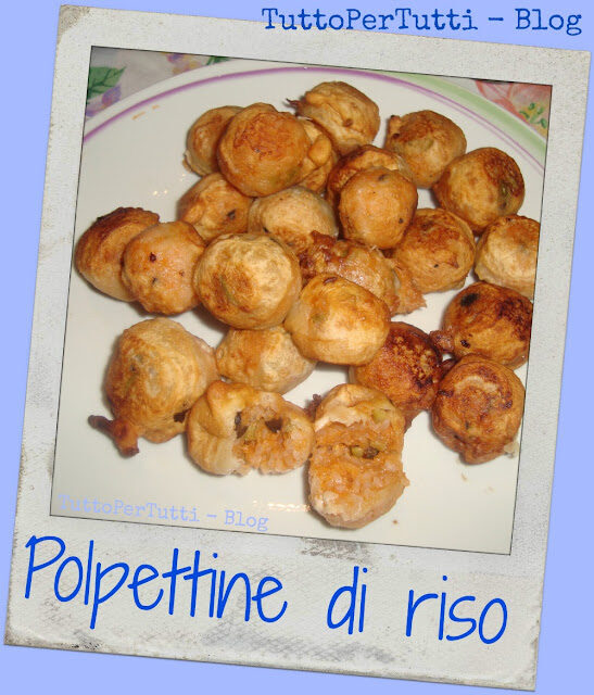 Polpettine di riso in pastella
