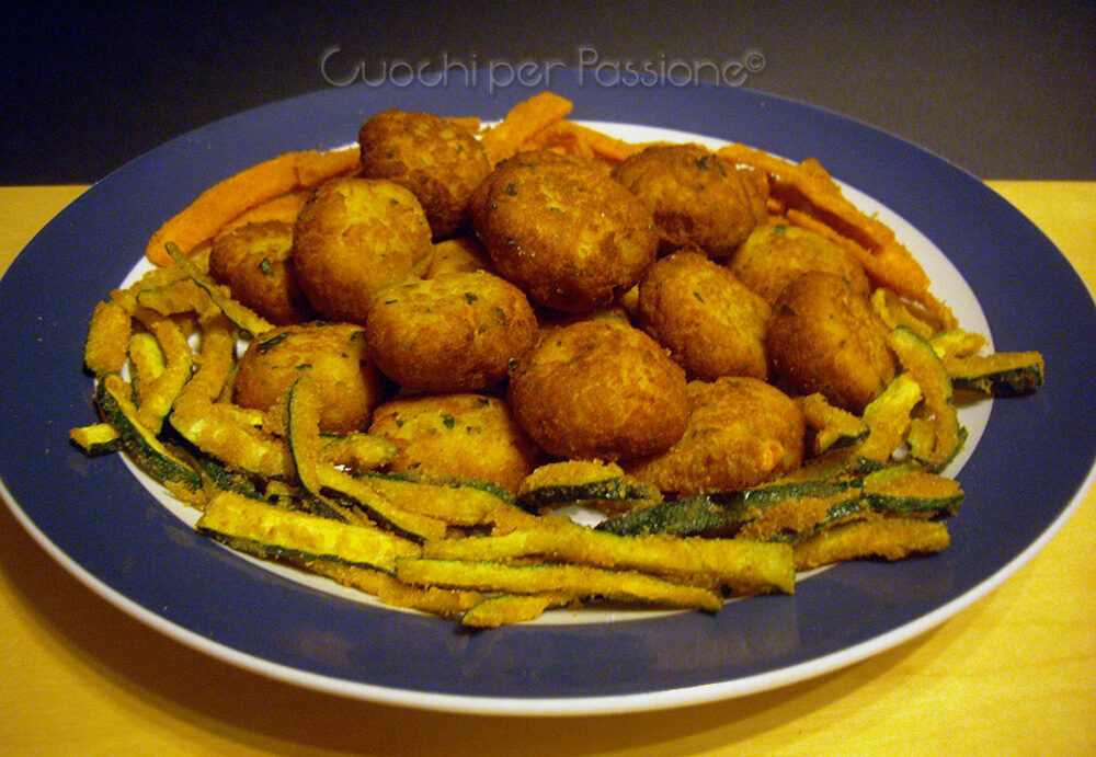Polpettine di tonno con verdure croccanti
