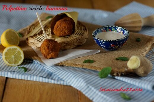 Polpettine riciclo hummus….