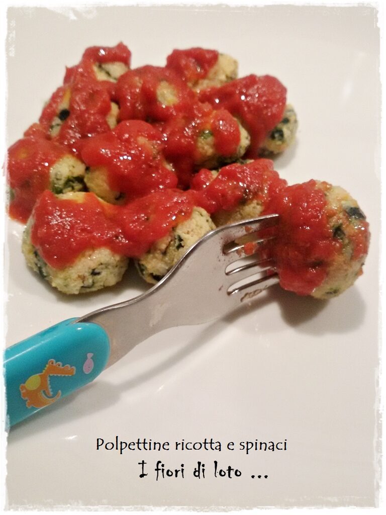 Polpettine ricotta e spinaci