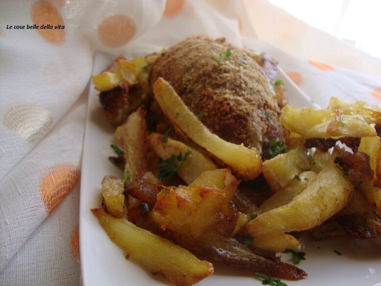 Polpettone con patate al forno