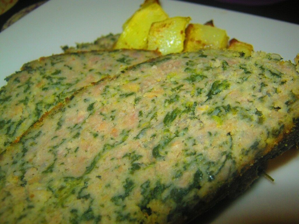 Polpettone con spinaci