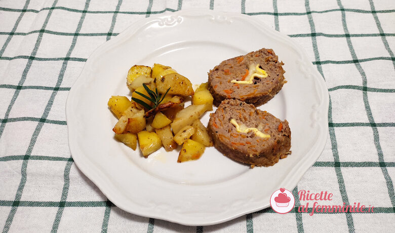 Polpettone con zucca ripieno