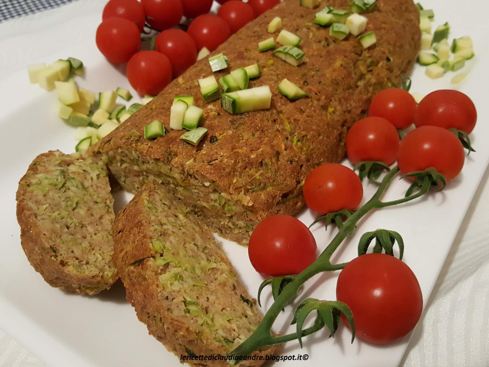 Polpettone con zucchine e formaggio