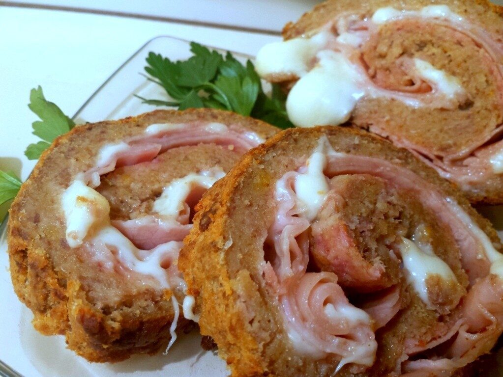 Polpettone di carne ripieno al forno