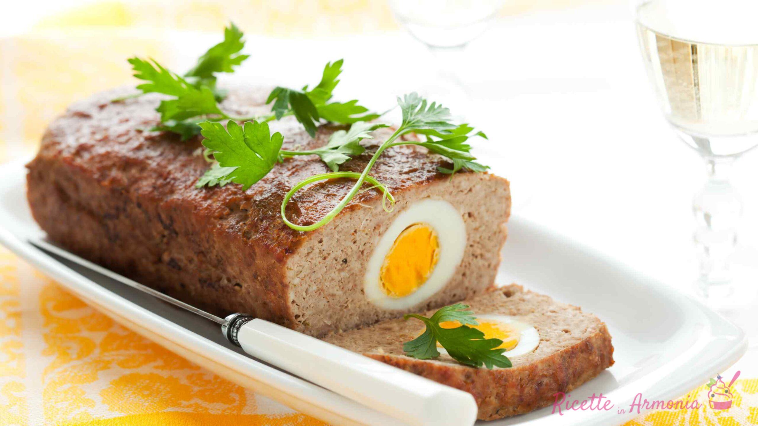 Polpettone di carne uova e mortadella
