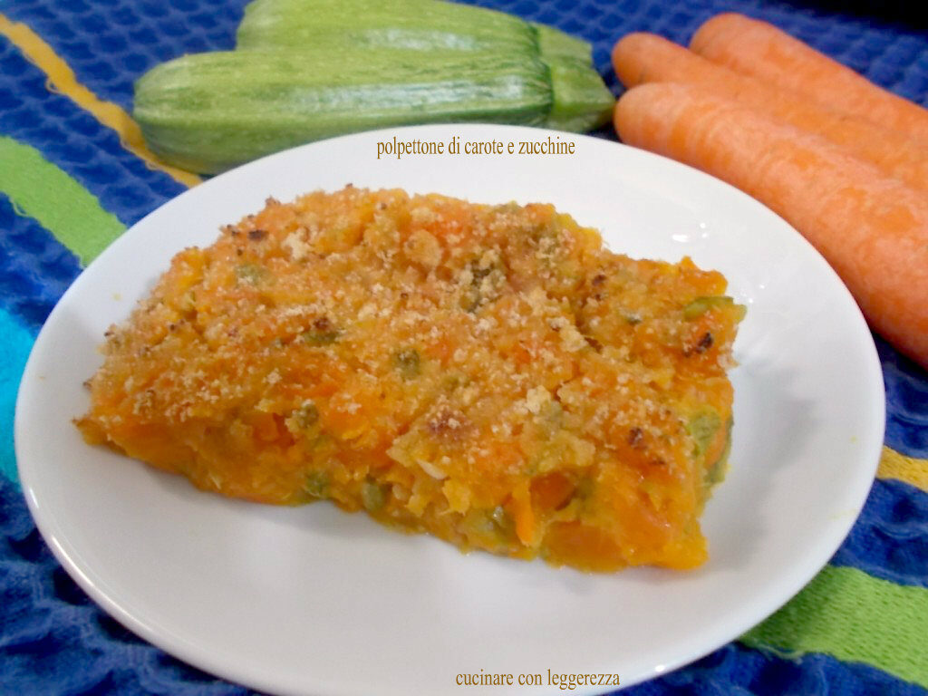 Polpettone di carote e zucchine