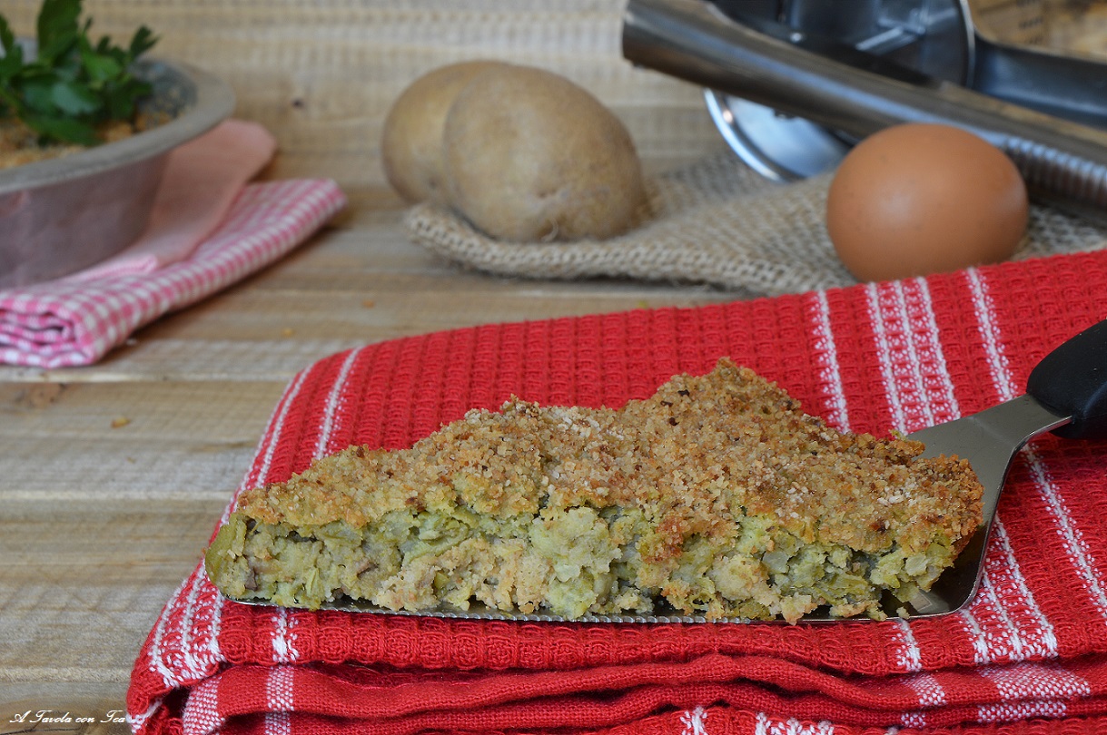 Polpettone genovese di fagiolini e patate pronto in poche mosse