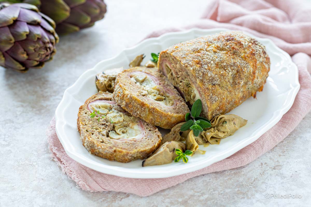 Polpettone ripieno ai carciofi