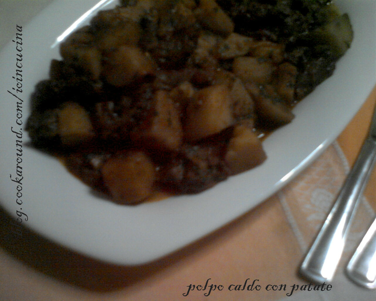 Polpo caldo con patate