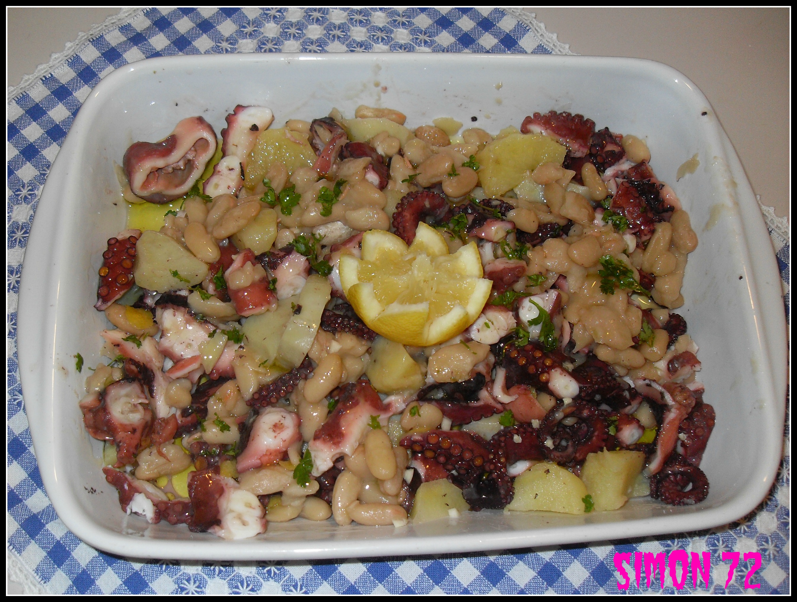 Polpo con cannellini e patate