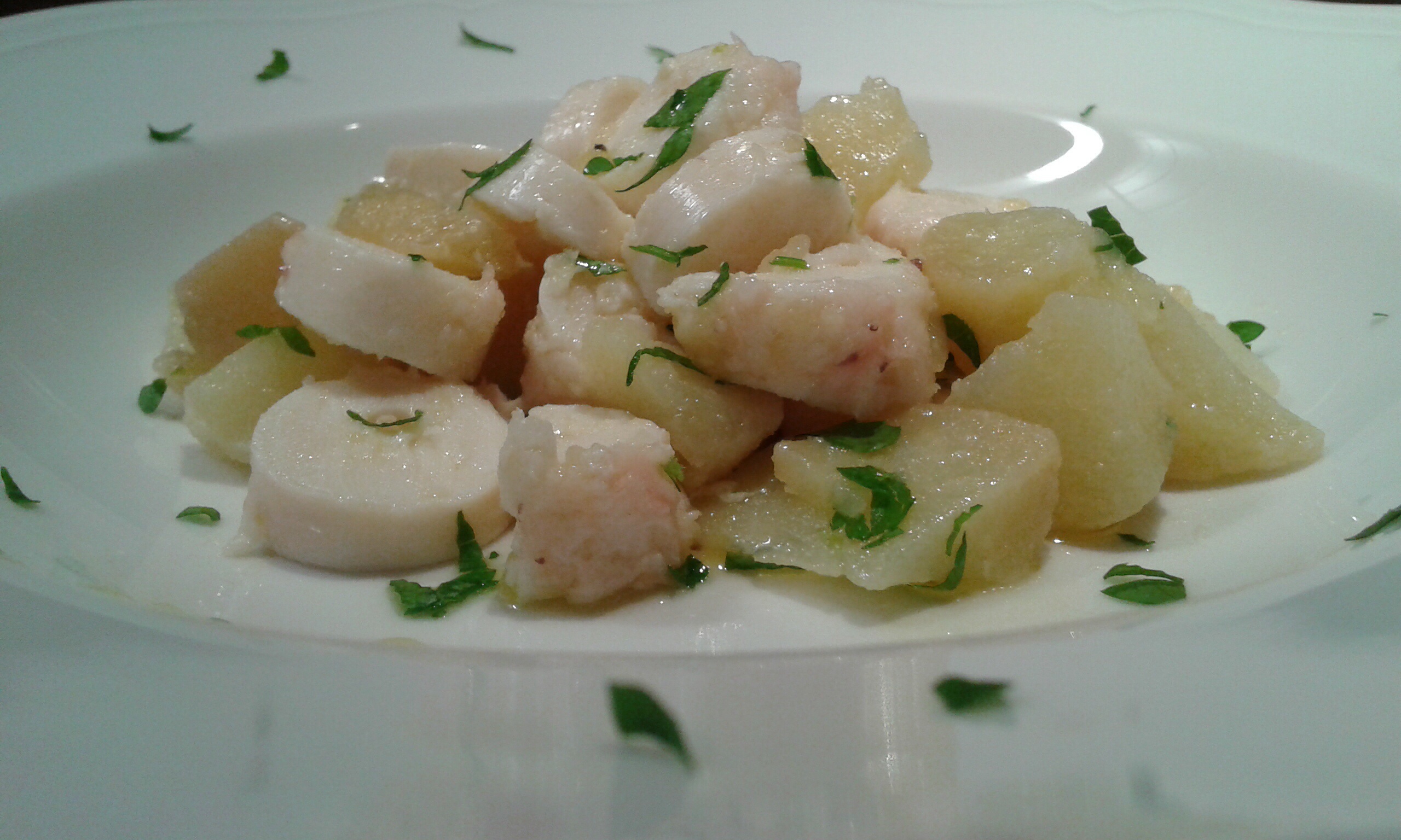 Polpo con patate rosse