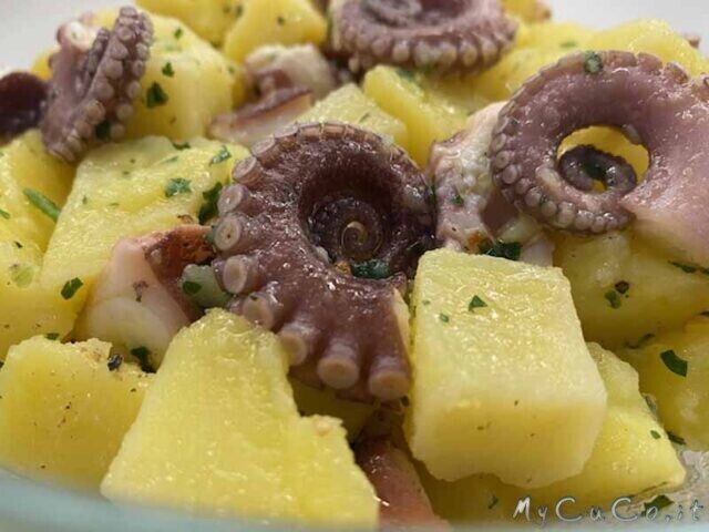 Polpo piccante e polpo con patate, cottura nel companion moulinex