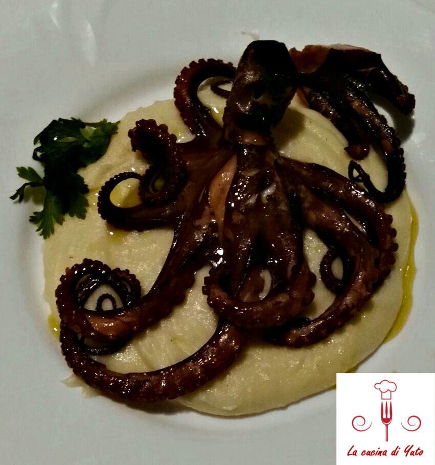 Polpo su crema di patate aromatica