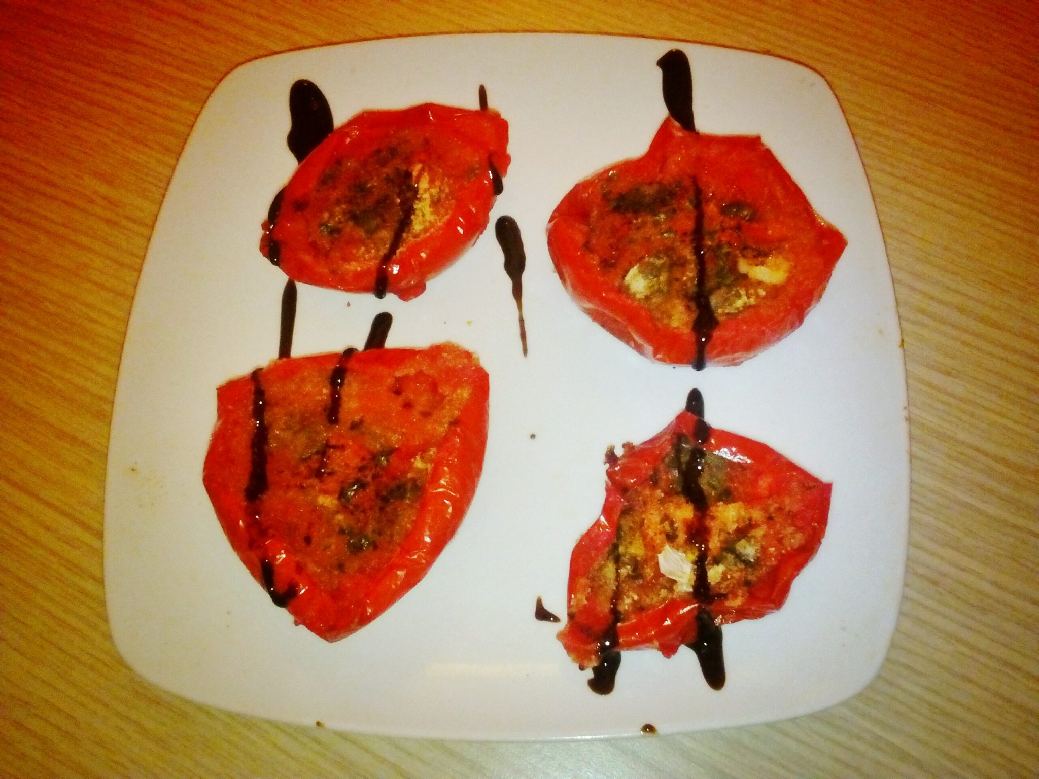 Pomodori con capperi al microonde