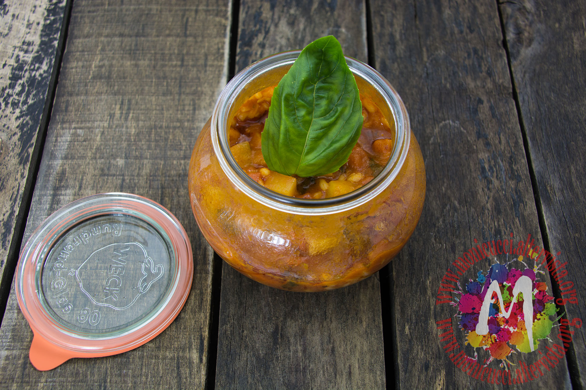 Pomodori con riso e patate in vasocottura
