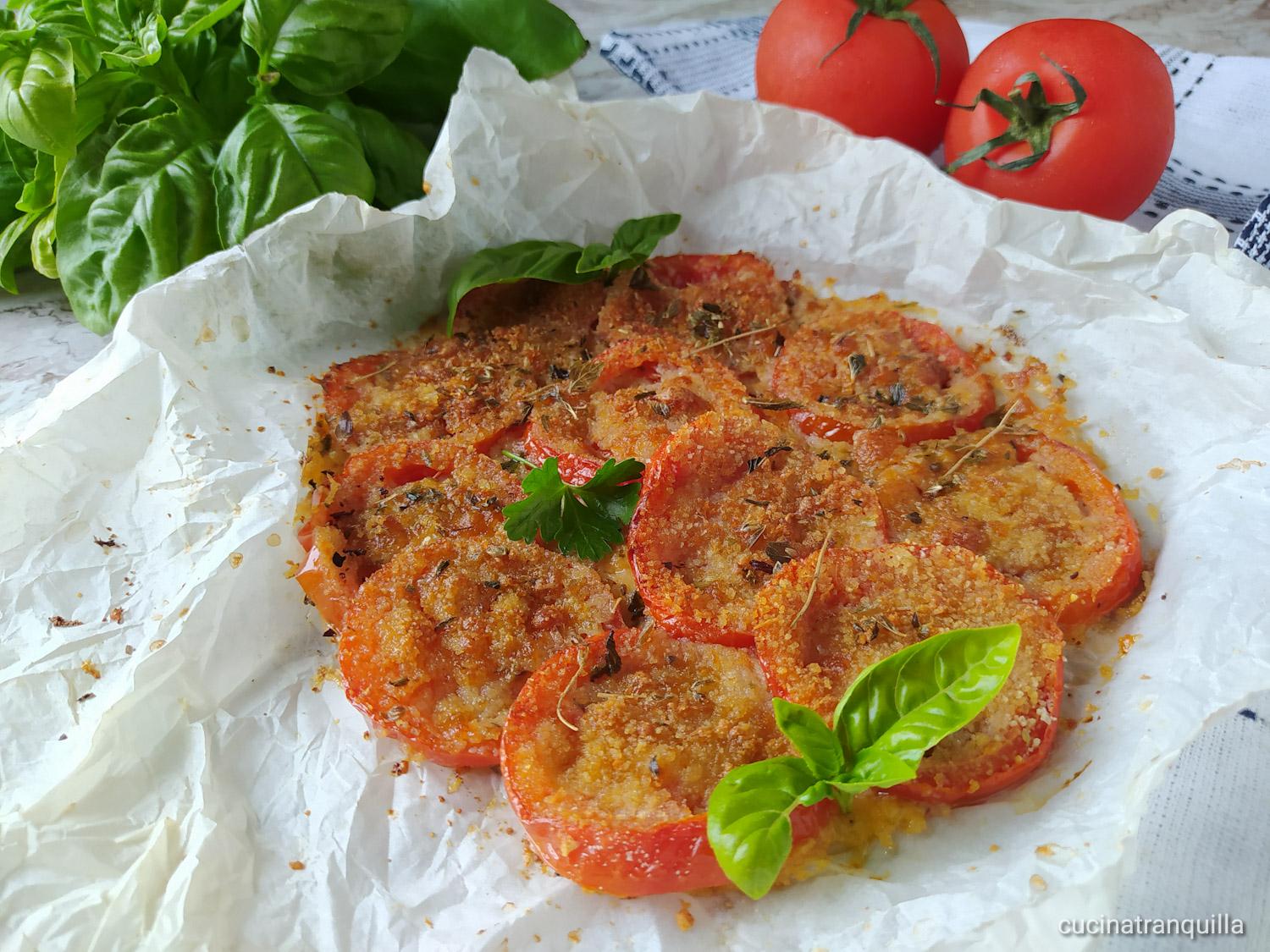 Pomodori gratinati al forno