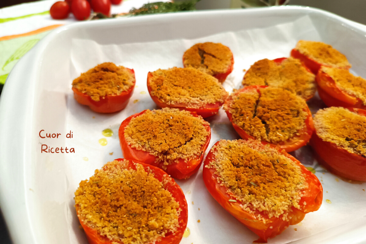 Pomodori gratinati al forno