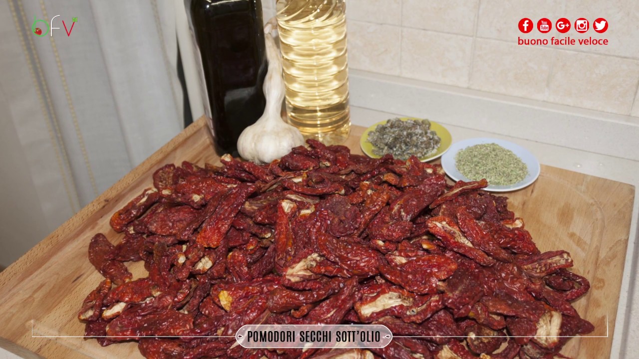 Pomodori secchi sott’olio [videoricetta]