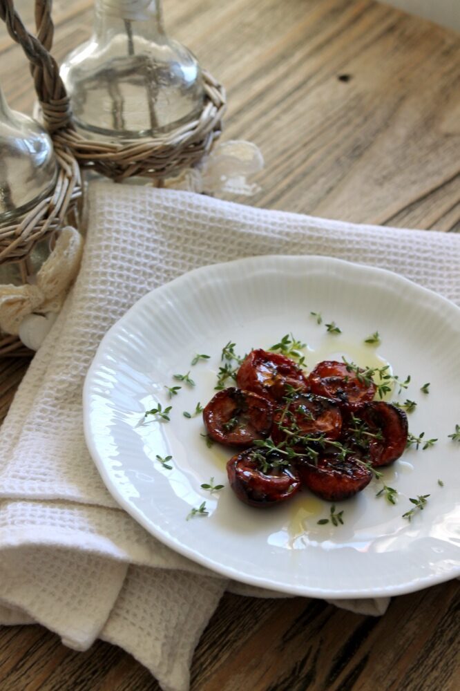Pomodorini confit aromatizzati allo zenzero