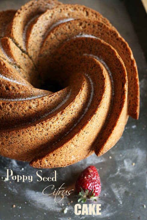 Poppy seed citrus cake