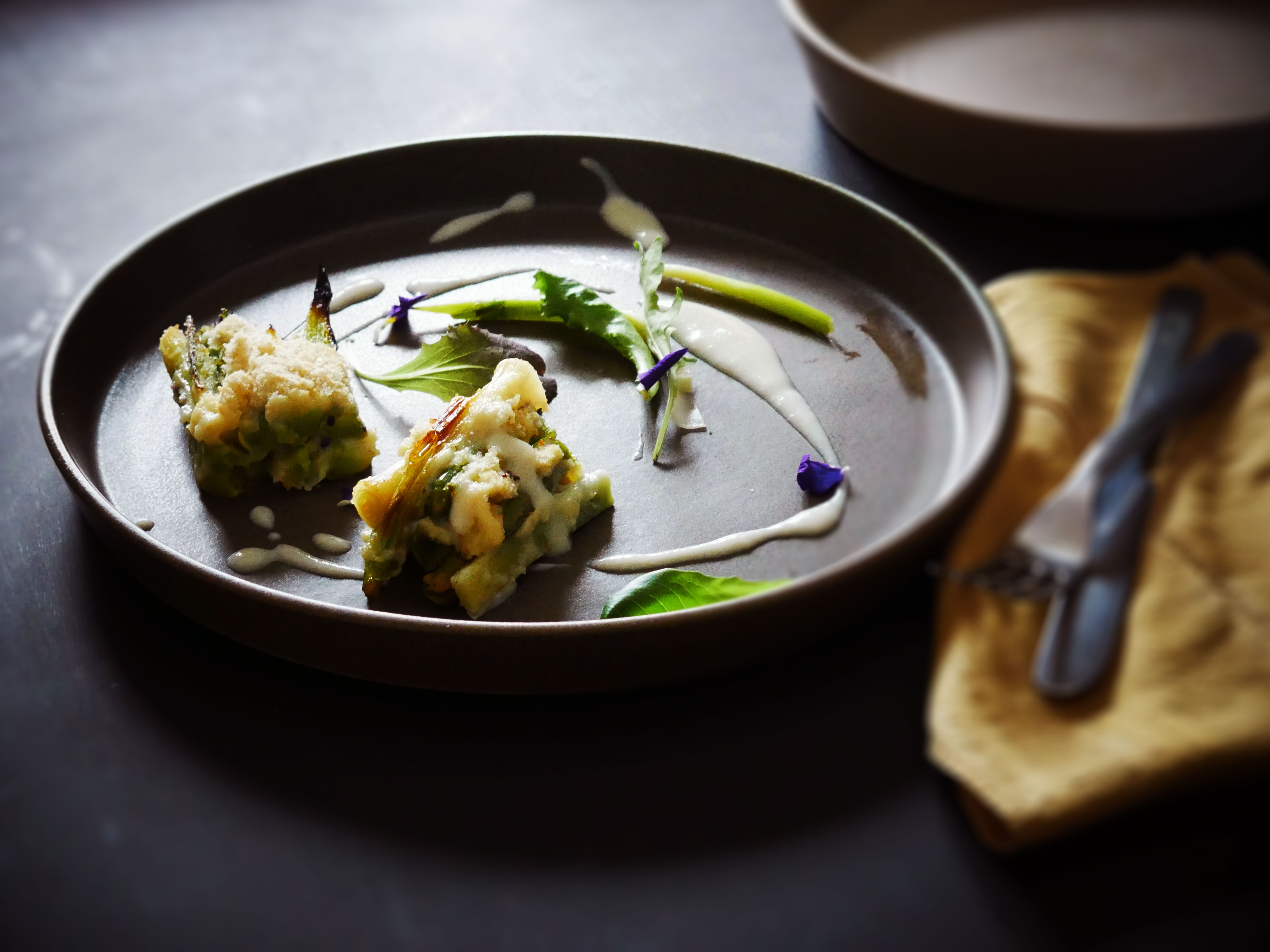 Porri gratinati al forno con besciamella
