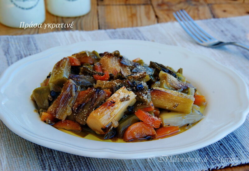 Porri gratinati al forno