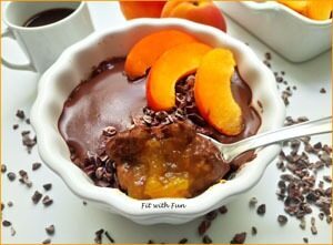 Porridge freddo proteico al cioccolato baobab e albicocche