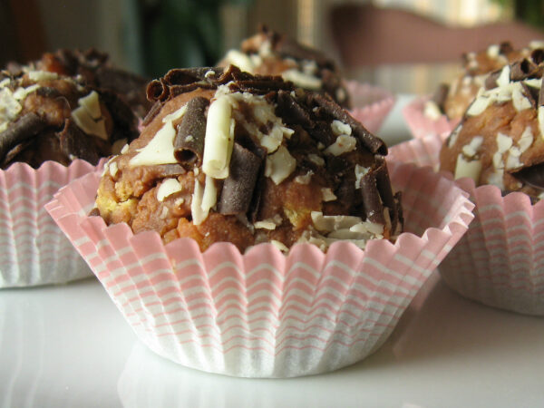 Praline al cioccolato e panettone