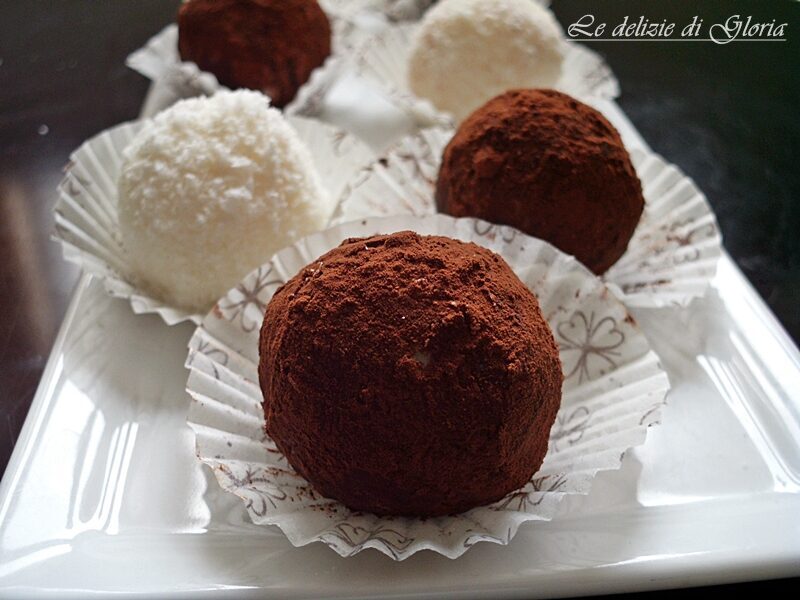 Praline di cocco e cacao ricetta facile