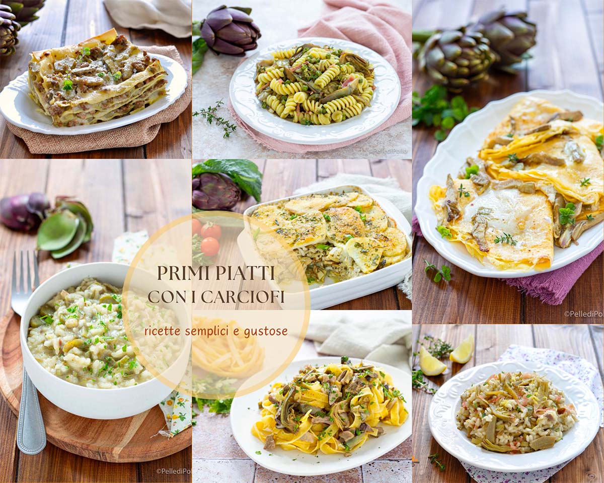 Primi piatti con i carciofi