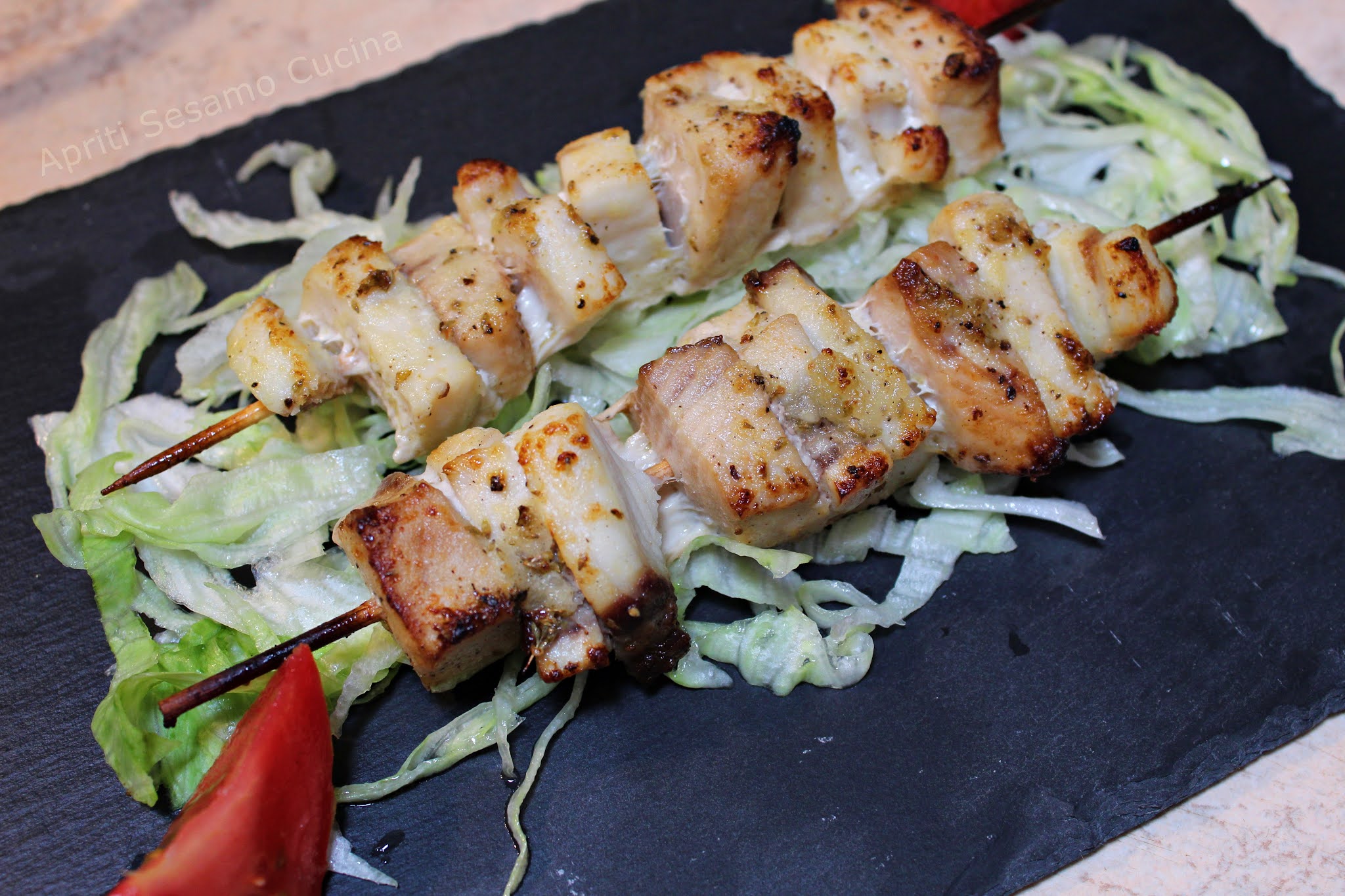 Psarosouvlakia – spiedini di pesce