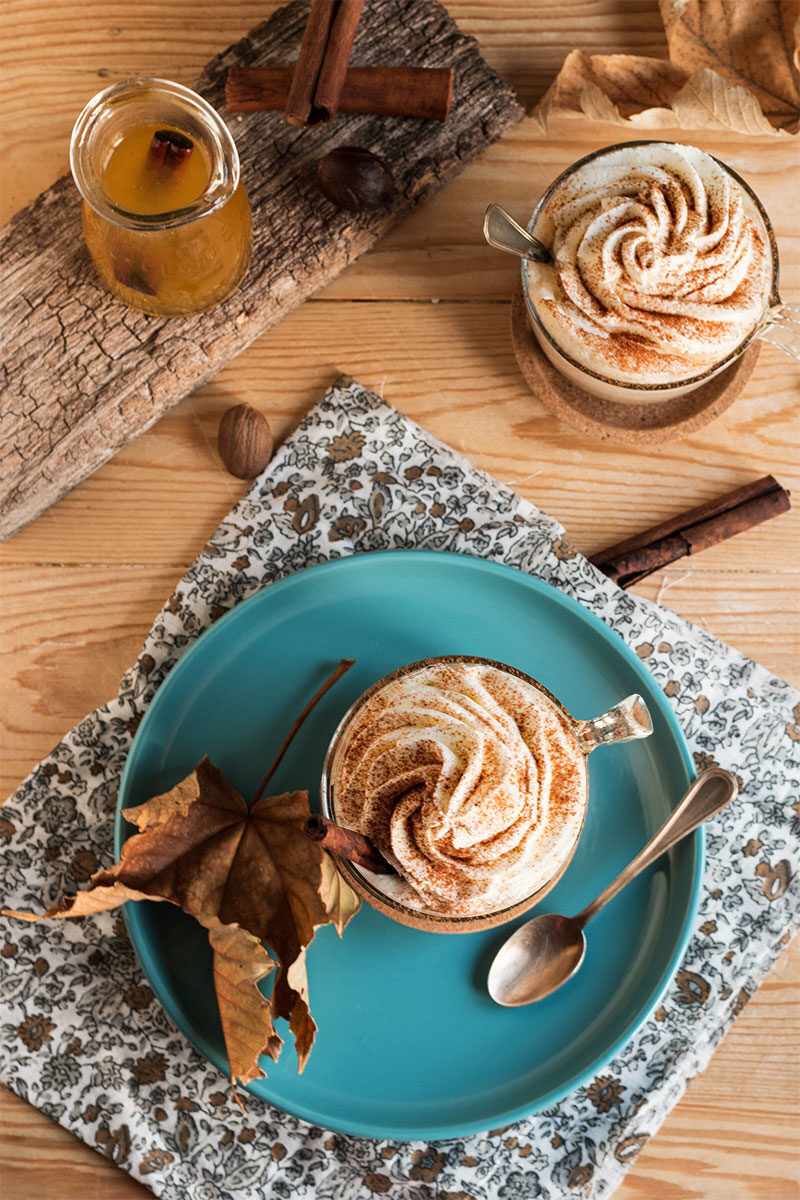 Pumpkin spice latte fatto in casa